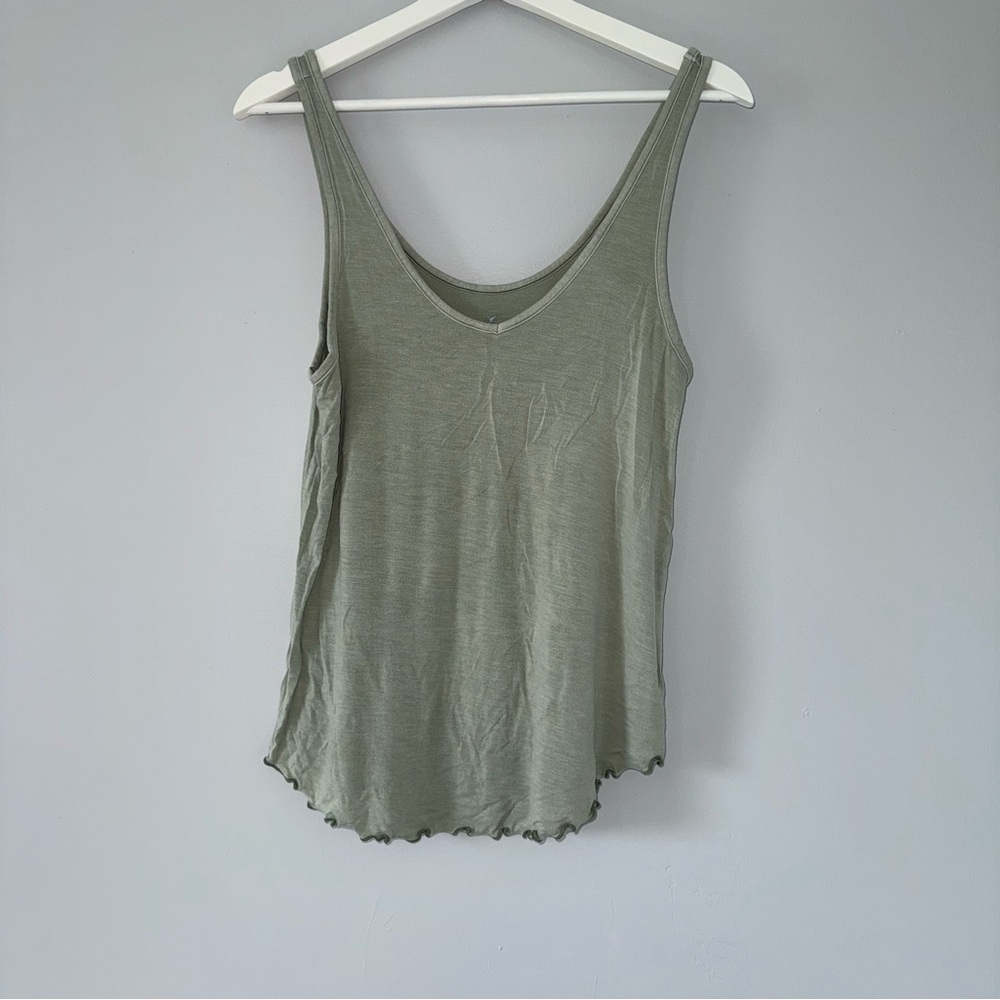 American Eagle Outfitters Olive Tank Top